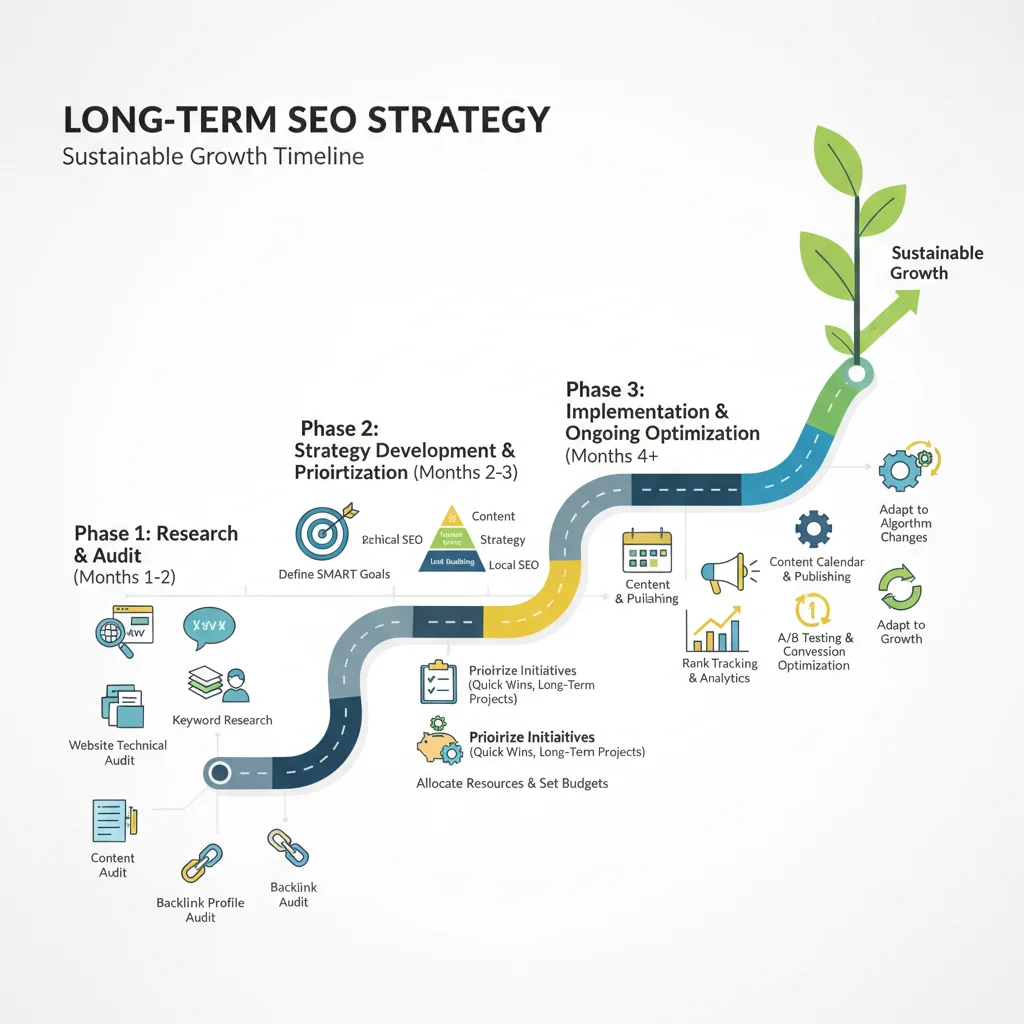 Sustainable SEO strategy planning and implementation process