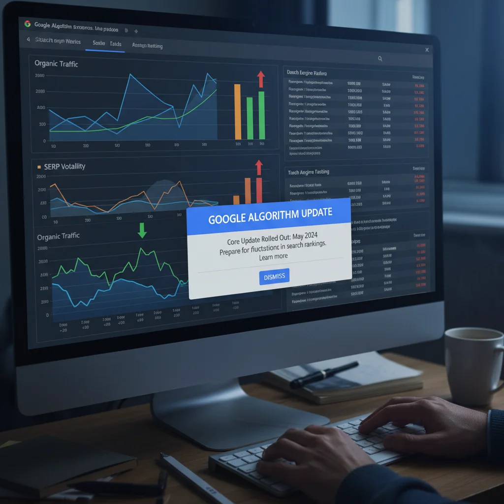 Professional competitive analysis dashboard with charts showing market positioning and competitor data