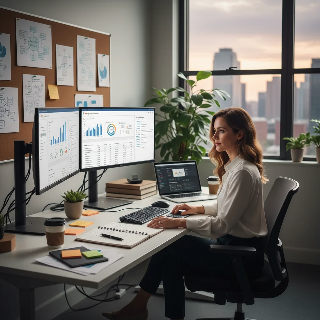 Professional SEO strategist working on custom digital marketing campaign