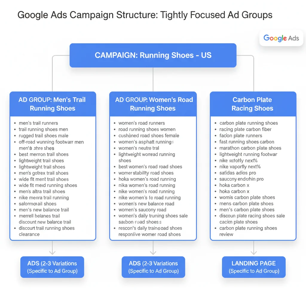 Performance comparison chart showing expanded text ads vs standard text ads conversion rates