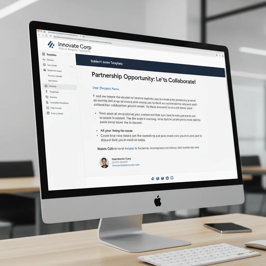 Email outreach template for blogger partnerships