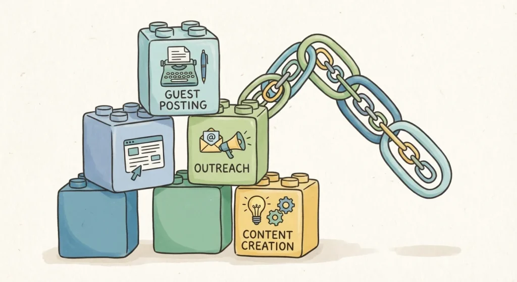 Easy link building strategies for SEO