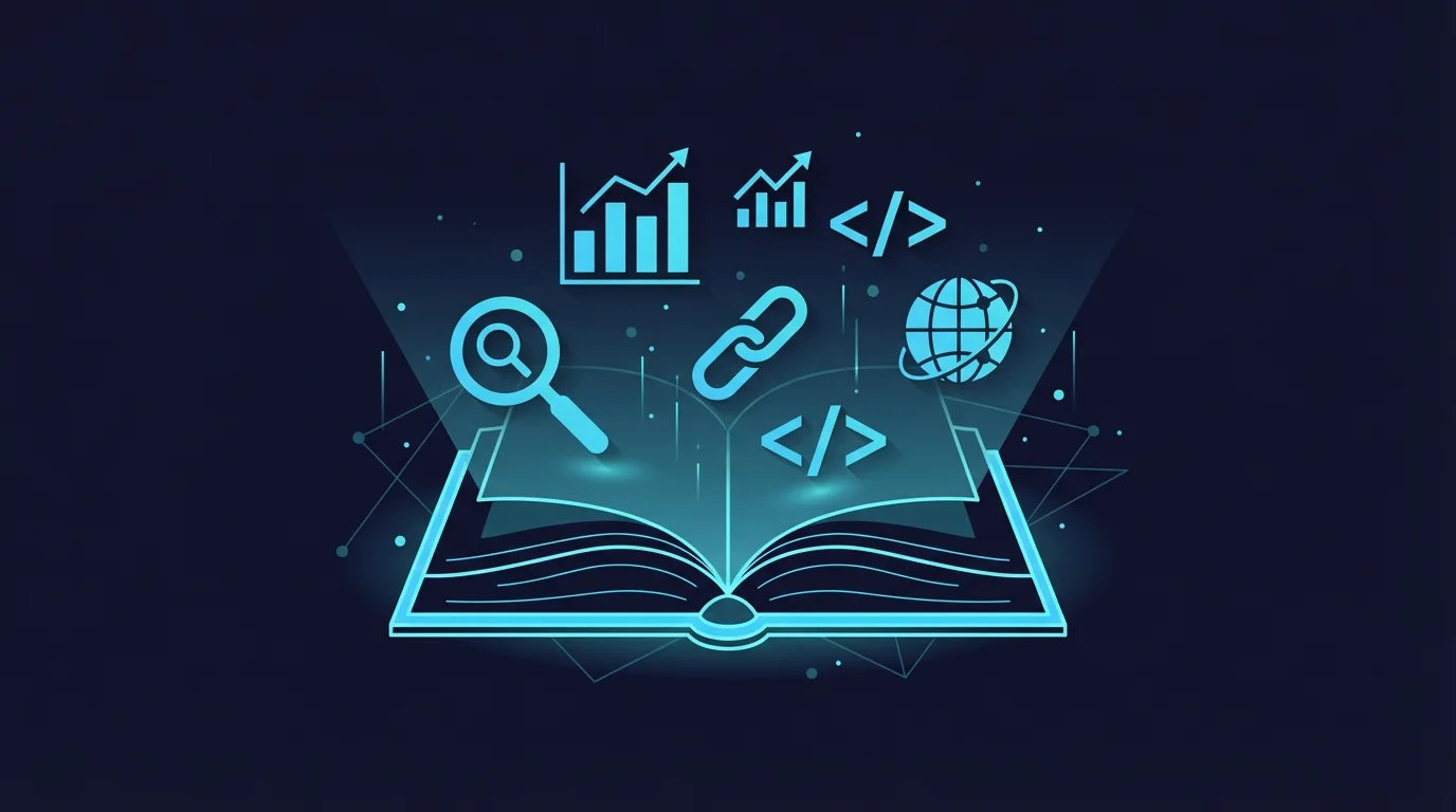SEO glossary reference guide illustration