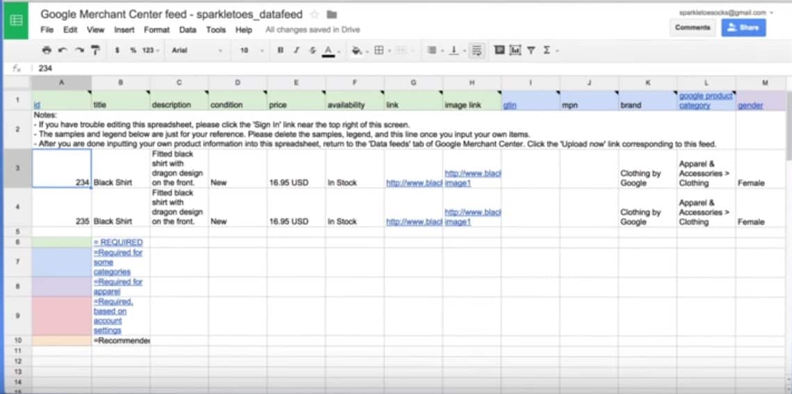 8 Pro Tips To Maximize Your Google Shopping Conversion Rates 7 attributes-example