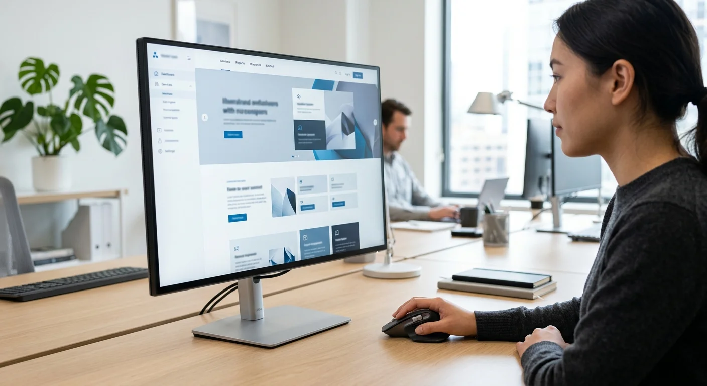 Intuitive website navigation design with clear user flow
