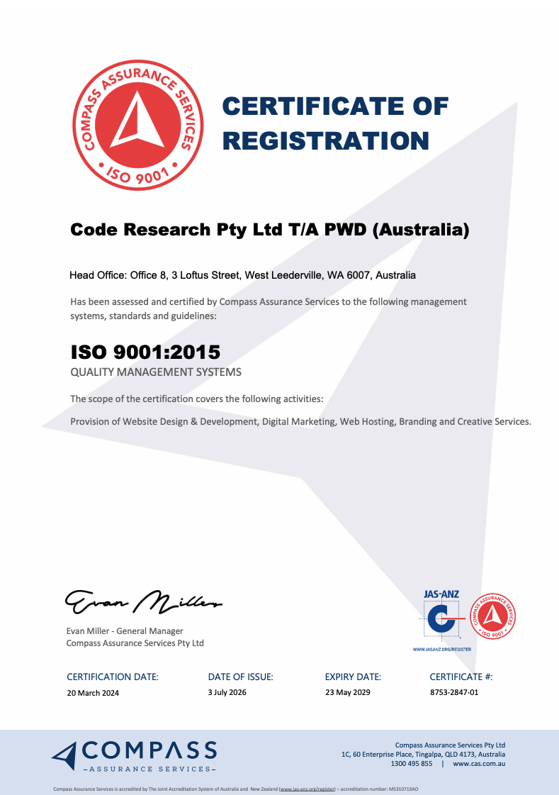ISO 9001:2015 certificate