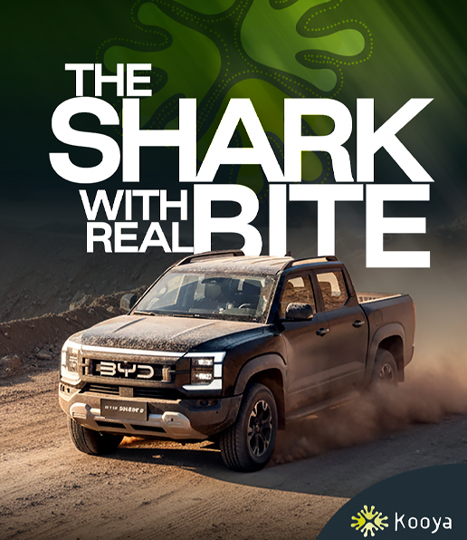Kooya ad for the BYD Shark 6: The Shark with real bite